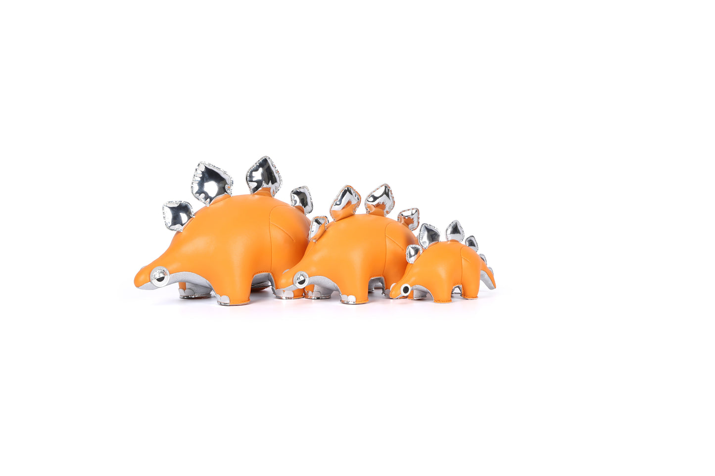 Stegosaurus Leather Doll | Personalized Handmade Leather Accessories | Leather Crafts | SKY.LIN