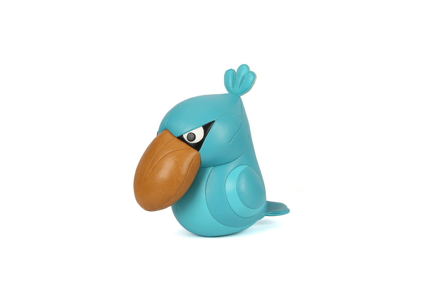 Whale-headed ibis Leather Doll | Personalized Handmade Leather Accessories | Leather Crafts | SKY.LIN