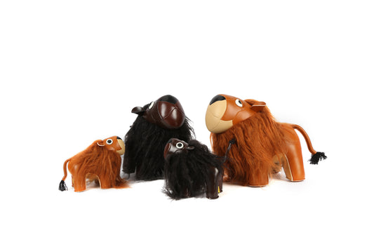 Lion Leather Doll | Personalized Handmade Leather Accessories | Leather Crafts | SKY.LIN