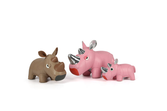 Rhinoceros Leather Doll | Personalized Handmade Leather Accessories | Leather Crafts | SKY.LIN