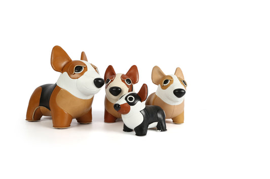 Corgi Leather Doll | Personalized Handmade Leather Accessories | Leather Crafts | SKY.LIN