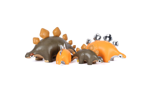 Stegosaurus Leather Doll | Personalized Handmade Leather Accessories | Leather Crafts | SKY.LIN