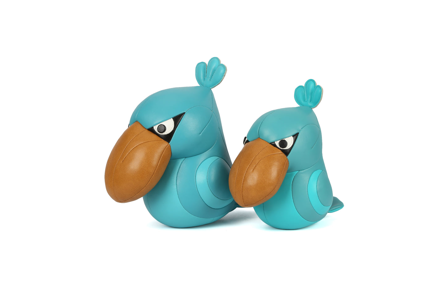 Whale-headed ibis Leather Doll | Personalized Handmade Leather Accessories | Leather Crafts | SKY.LIN