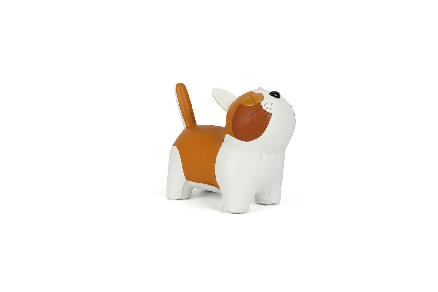 Short-legged cat Leather Doll | Personalized Handmade Leather Accessories | Leather Crafts | SKY.LIN