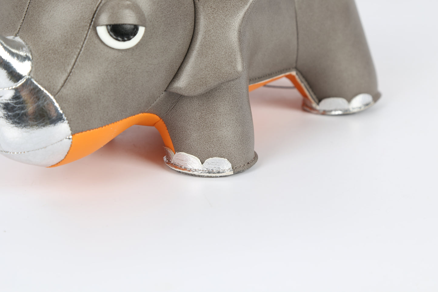 Triceratops Leather Doll | Personalized Handmade Leather Accessories | Leather Crafts | SKY.LIN