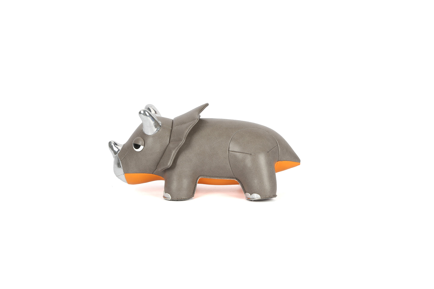 Triceratops Leather Doll | Personalized Handmade Leather Accessories | Leather Crafts | SKY.LIN