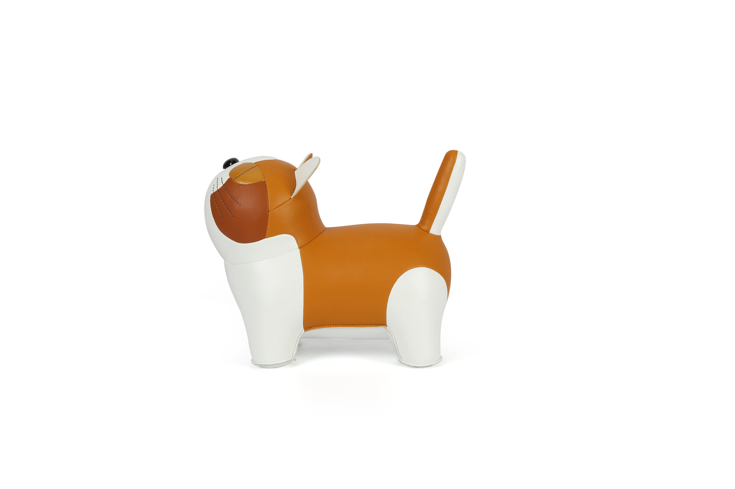 Short-legged cat Leather Doll | Personalized Handmade Leather Accessories | Leather Crafts | SKY.LIN