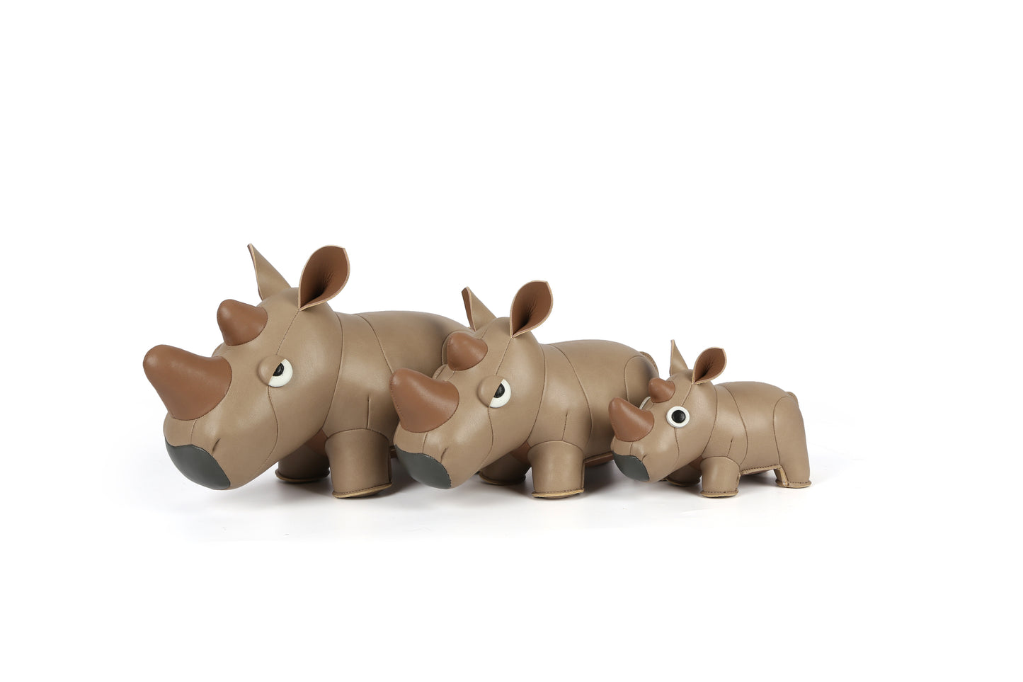 Rhinoceros Leather Doll | Personalized Handmade Leather Accessories | Leather Crafts | SKY.LIN