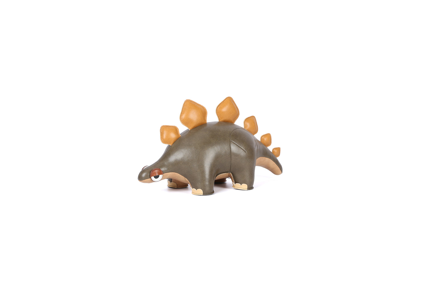 Stegosaurus Leather Doll | Personalized Handmade Leather Accessories | Leather Crafts | SKY.LIN