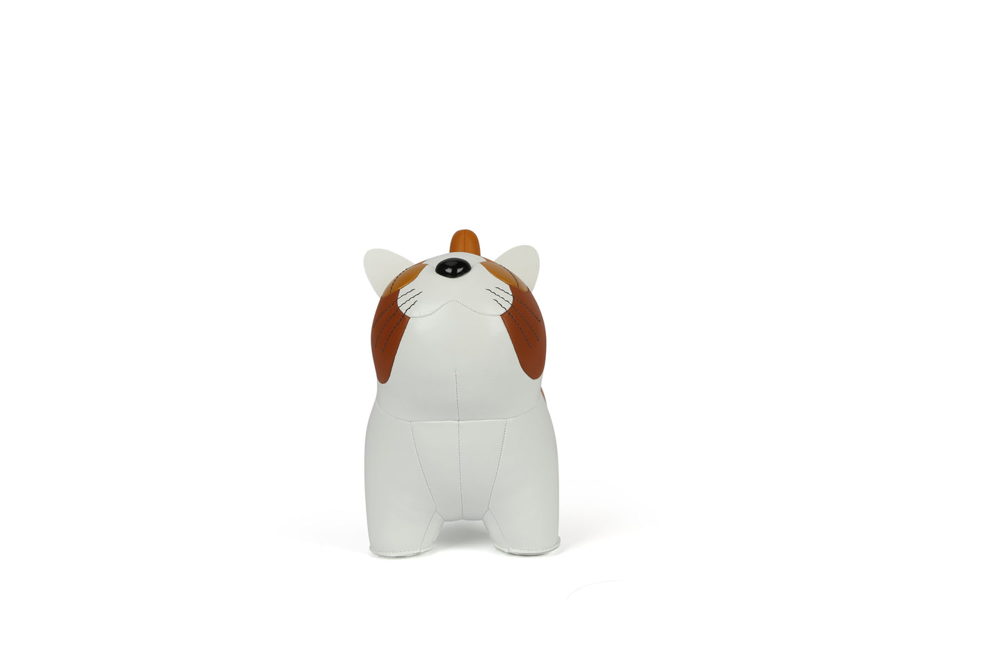 Short-legged cat Leather Doll | Personalized Handmade Leather Accessories | Leather Crafts | SKY.LIN