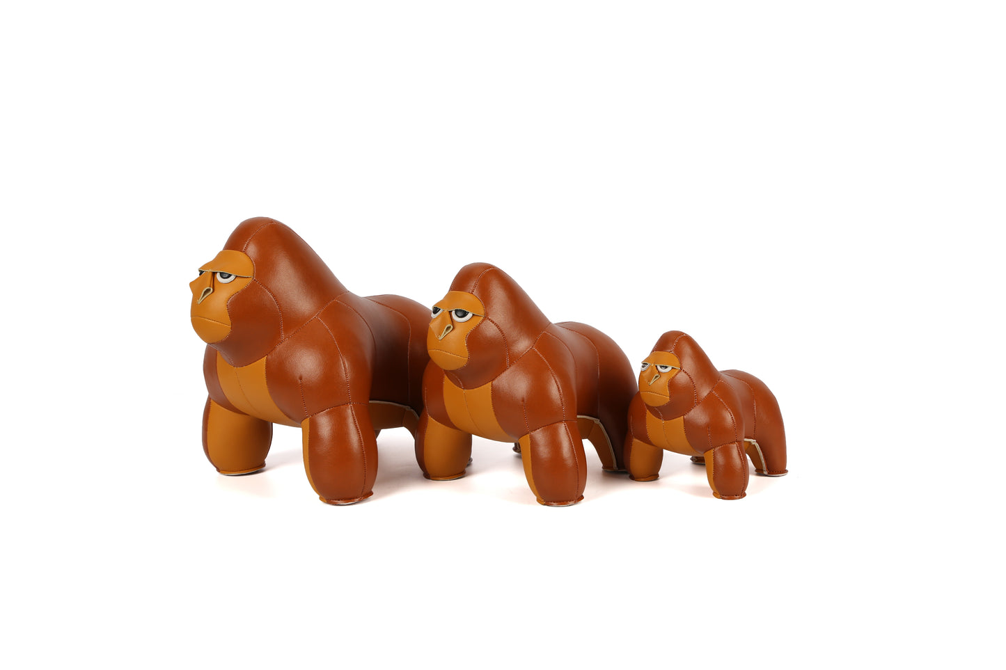 Gorilla Leather Doll | Personalized Handmade Leather Accessories | Leather Crafts | SKY.LIN