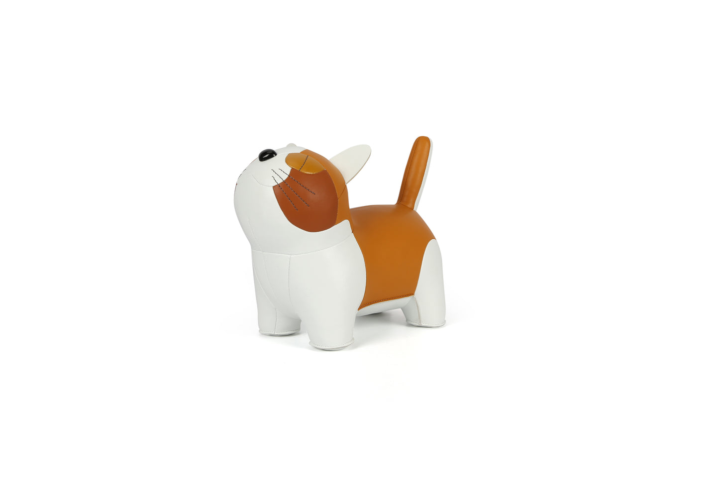 Short-legged cat Leather Doll | Personalized Handmade Leather Accessories | Leather Crafts | SKY.LIN