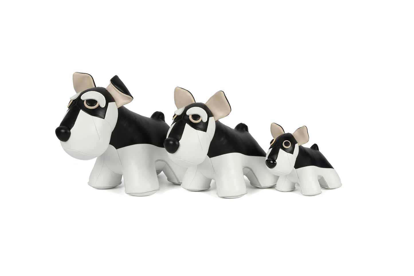 Schnauzer Leather Doll | Personalized Handmade Leather Accessories | Leather Crafts | SKY.LIN