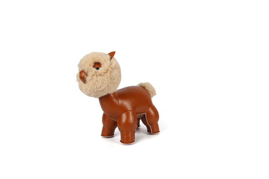 Alpaca Leather Doll | Personalized Handmade Leather Accessories | Leather Crafts | SKY.LIN