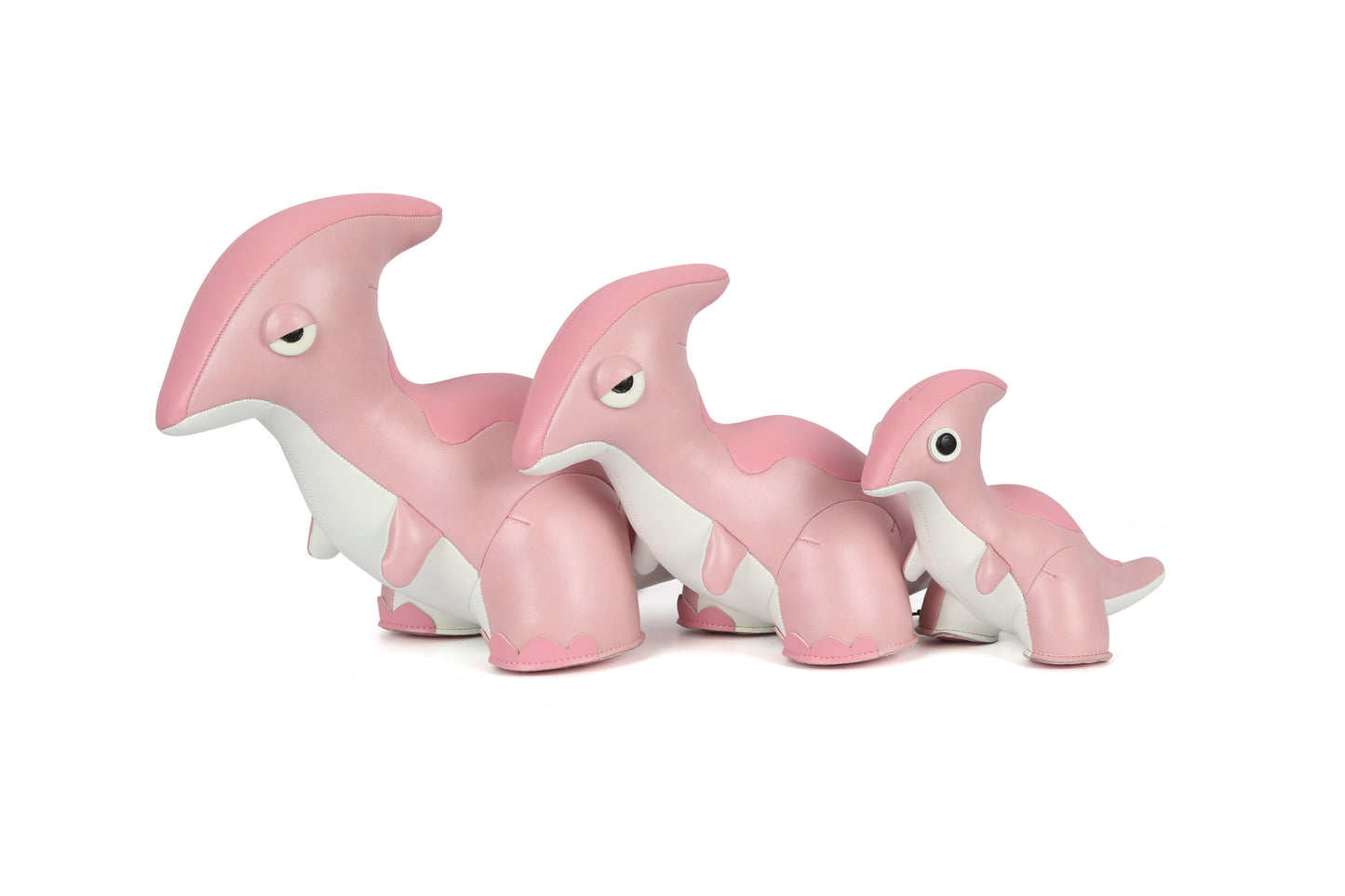 Parasaurolophus Leather Doll | Personalized Handmade Leather Accessories | Leather Crafts | SKY.LIN