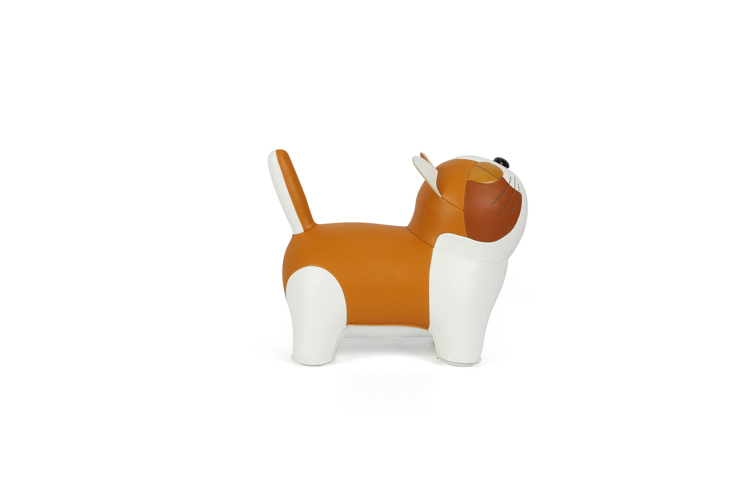 Short-legged cat Leather Doll | Personalized Handmade Leather Accessories | Leather Crafts | SKY.LIN