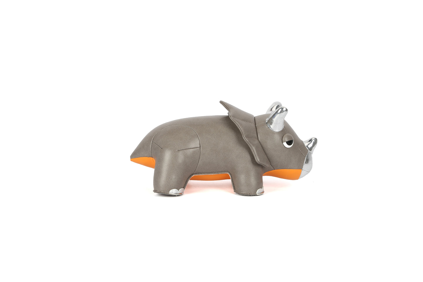 Triceratops Leather Doll | Personalized Handmade Leather Accessories | Leather Crafts | SKY.LIN