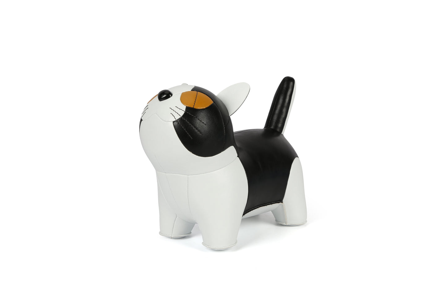 Short-legged cat Leather Doll | Personalized Handmade Leather Accessories | Leather Crafts | SKY.LIN